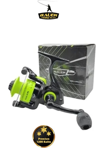 2 Adet Bauer Hıkaru 200 Lrf & Spin Olta Makinesi 5 Bilye modelleri