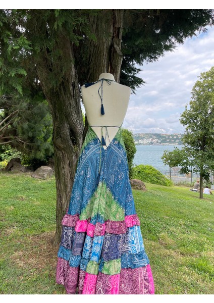 Ipek Kumaş Etnik Maxi Elbise fırsatları