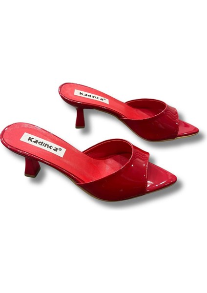 Sivri Burun Stiletto Kadın Topuklu Terlik #1045 modelleri