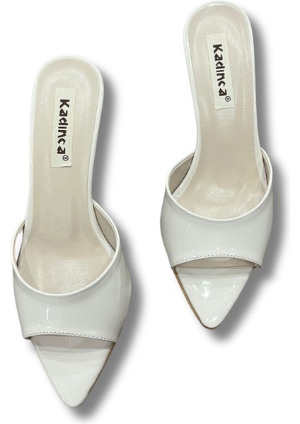 Sivri Burun Stiletto Kadın Topuklu Terlik #1045