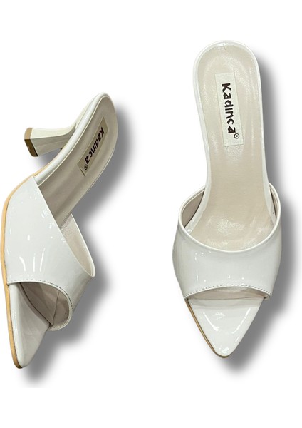 Sivri Burun Stiletto Kadın Topuklu Terlik #1045 modelleri