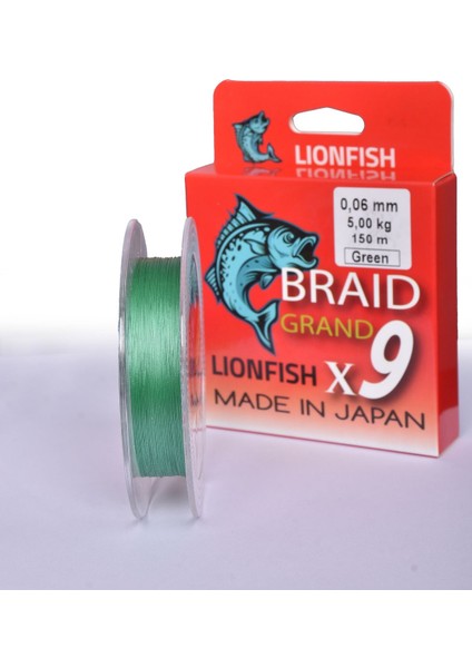 Lıonfısh X9 Braıd Grand 150 mt Örgü Ip Yeşil Süper Kalite modelleri