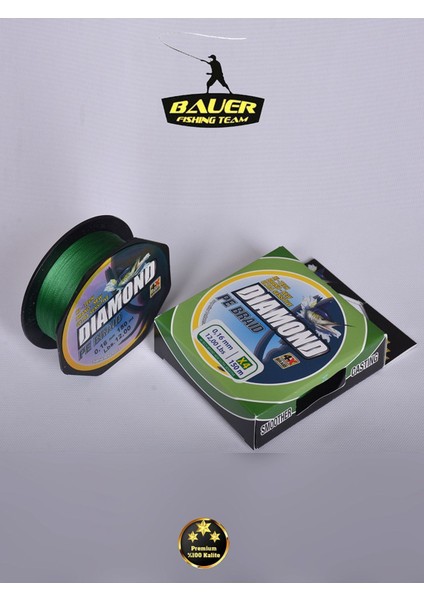 Bauer Dıamond Pe Braid 4x 150 Metre Ip Misina Süper Kaliteli modelleri