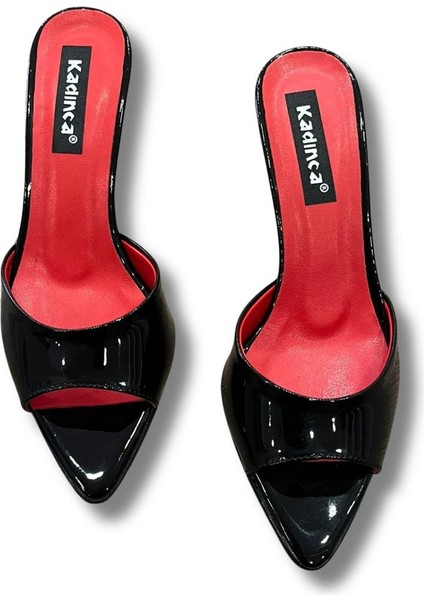 Sivri Burun Stiletto Kadın Topuklu Terlik #1045