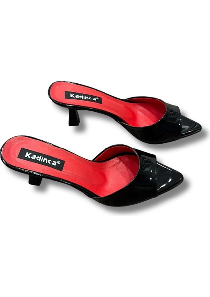 Sivri Burun Stiletto Kadın Topuklu Terlik #1045 modelleri