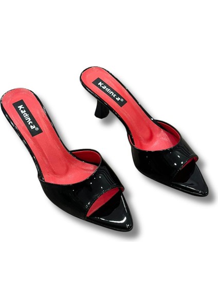 Sivri Burun Stiletto Kadın Topuklu Terlik #1045 indirimleri