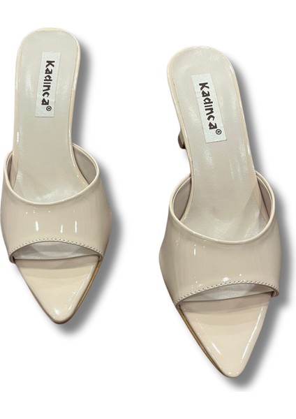 Sivri Burun Stiletto Kadın Topuklu Terlik #1045