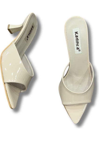 Sivri Burun Stiletto Kadın Topuklu Terlik #1045 fiyatları