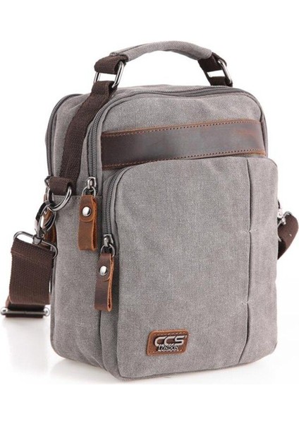 Şık Gri Kanvas El Çantası, Hafif ve Dayanıklı Tasarım fiyatları