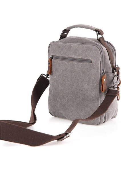 Şık Gri Kanvas El Çantası, Hafif ve Dayanıklı Tasarım modelleri