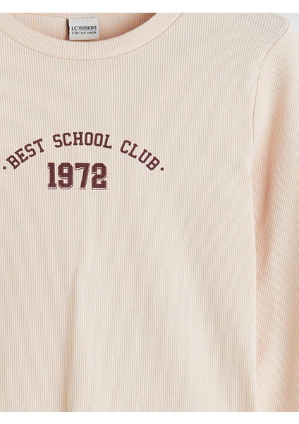 Bisiklet Yaka Kız Çocuk Tişört (W5) modelleri