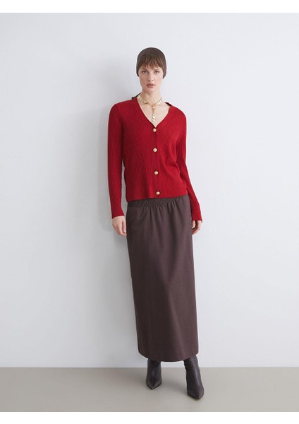 V Yaka Kadın Triko Hırka (W5) fiyatları