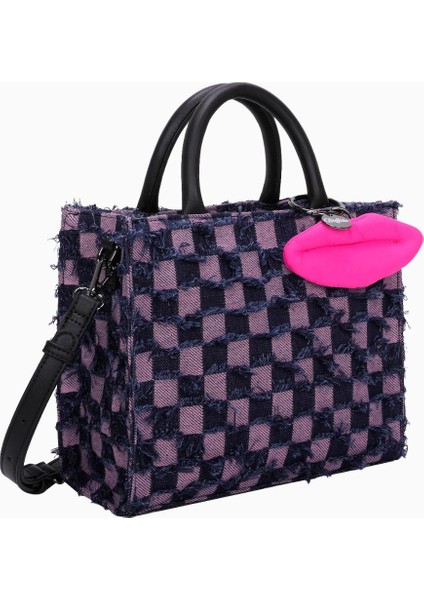 Big Boxy Fancy Squares Denim Omuz Askılı Lüks Çanta fiyatları