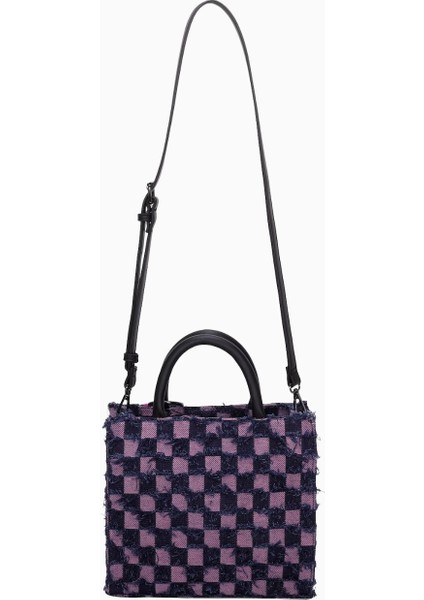 Big Boxy Fancy Squares Denim Omuz Askılı Lüks Çanta indirimleri