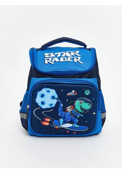 Dinozor Baskılı Erkek Çocuk Okul Çantası (W5)
