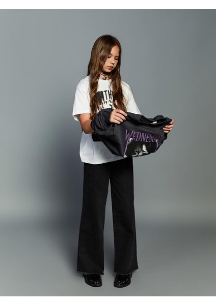 Wideleg Kız Çocuk Jean Pantolon (W5)