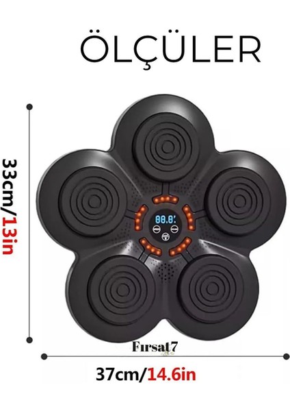 Boks Eğitim Makinesi Müzikli Duvara Monte Edilebilir Eldivenli Boks Padi Yetişkin Boks Egzersizi