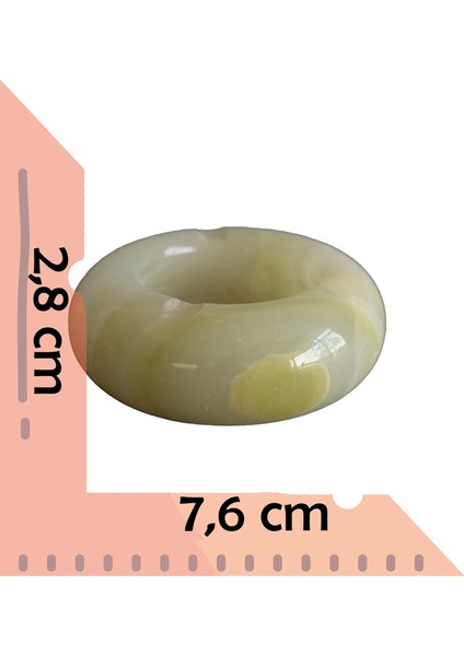 Özgün ve Doğal Oniks Taş Kül Tablası – El Yapımı Dekoratif Taş Küllük (7,6 cm x 2,8 Cm) fiyatları