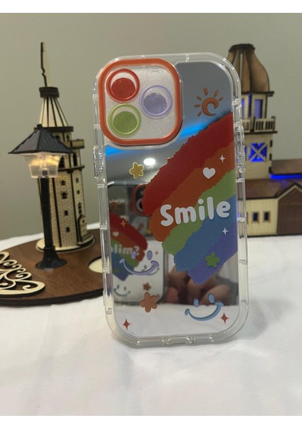 IPHONE 14 Pro Max 3D Digital Baskılı Aynalı Darbe Emici Tam Koruma Şeffaf Mika Telefon Kılıfı modelleri