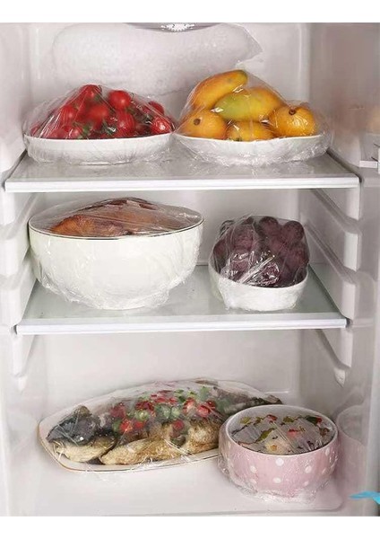 Lastikli Buzdolabı Poşeti 100 Adet - Kullan At Gıda Bonesi Strech Kapak - Tabak Bonesi indirimleri