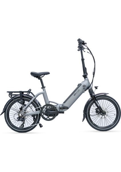 Asvıva B13M Ortadan Motorlu Katlanabilir Elektrikli Bisiklet – 36V Samsung Batarya, Gri, 20” Jant fırsatları