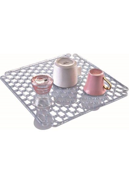Lavabo ve Buzluk Matı Şeffaf Lavabo Halısı 32 cm M-111