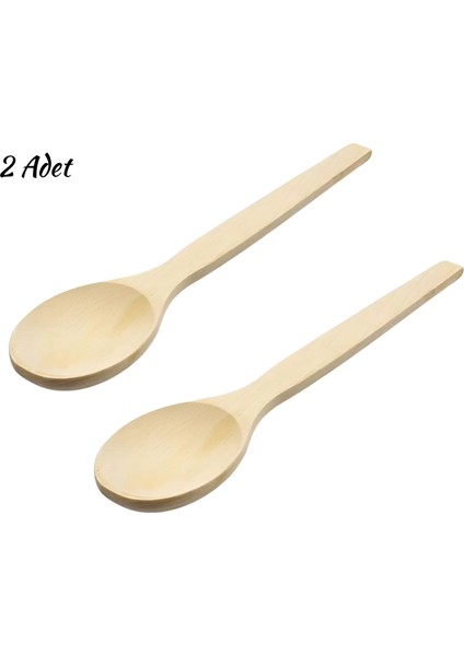Doğal Ahşap Yemek Kaşığı 2 Adet 23CM