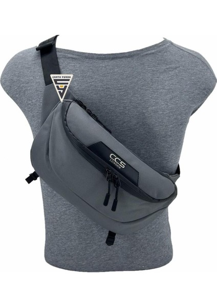 Gri Çift Gözlü Xl Bel Çantası, Şık ve Kullanışlı Tasarım indirimleri