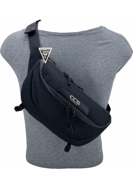 Şık Çift Gözlü Xxl Bel Çantası, Siyah Renk, Kullanışlı ve Rahat Tasarım modelleri