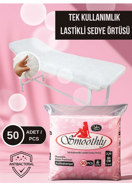 Tek Kullanımlık Lastikli Sedye Örtüsü 50 Adet - 80X220 cm | & Dayanıklı