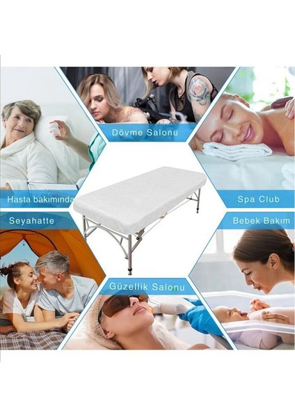 Tek Kullanımlık Lastikli Sedye Örtüsü 50 Adet - 80X220 cm | & Dayanıklı modelleri