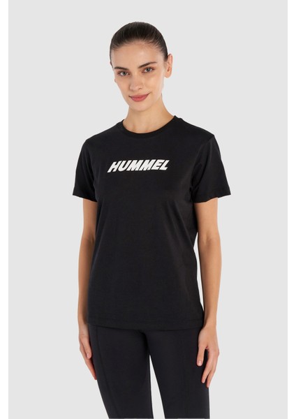 Hml T-Te Elemental Logo Cotton Tee Kadın T-Shirt 912016-2001 Black