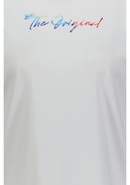 Kadın Regular Fit T-Shirt LF2039154 Off Whıte modelleri