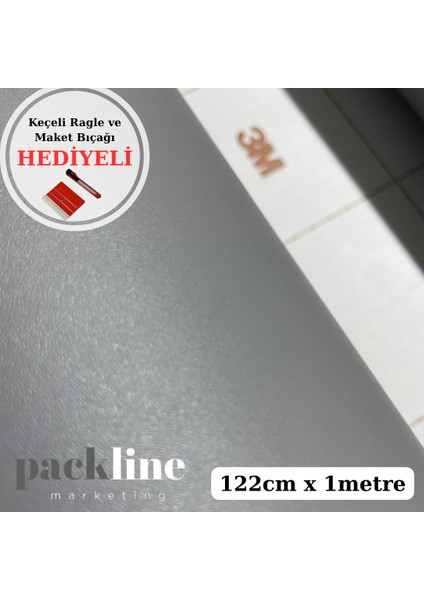 Marketing Dekoratif Dokulu Kendinden Yapışkanlı Kaplama Folyosu Mat Antrasit 122X1M fiyatları