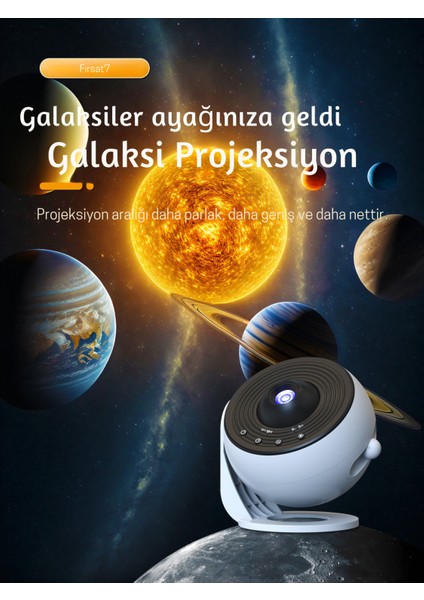 Hd Kaliteli 12 Film Disk Galaksi Projektörü LED Gökyüzü Projeksiyon Yıldızlı Masa ve Gece Lambası fiyatları