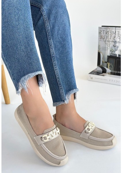 Bernishoes Wata Bej Triko Babet Ayakkabı