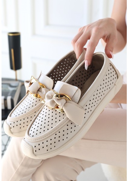 Bernishoes Riwan Bej Cilt Babet Ayakkabı fiyatları