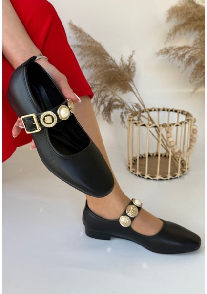 Bernishoes Koope Siyah Cilt Babet Ayakkabı fırsatları