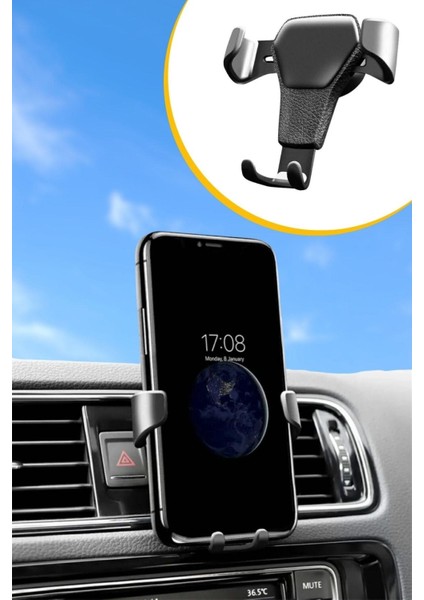 Araç Içi Klima Izgarasına Takılabilen Plastik Oto Telefon Tutucu Gravity