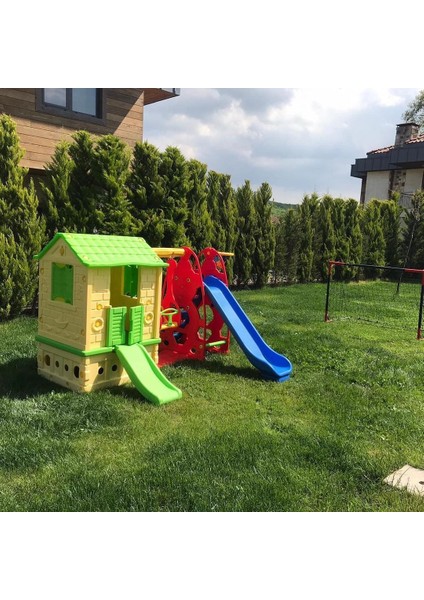 3'ü 1 Arada Büyük Bahçe Oyun Evi Seti - Kaydırak + Salıncak + Evcilik Evi | Çocuk Aktivite Parkı (2 Yaş ve Üzeri) fiyatları