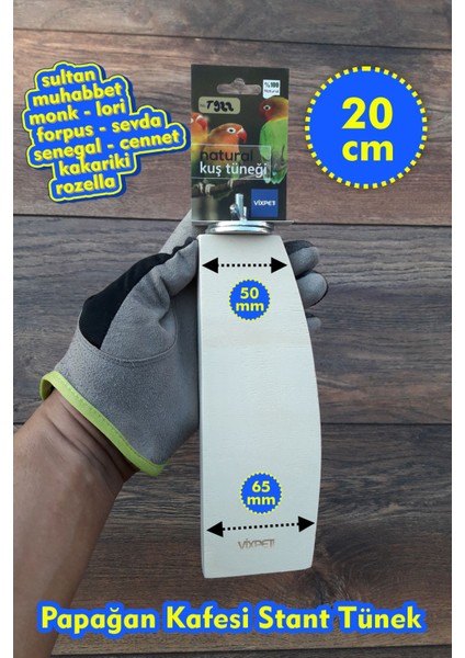Venty 20 cm Stand Papağan Tüneği | Ahşap Stand | Sultan, Lori, Monk, Senegal, Konur, Muhabbet, Forpus, Sevda, Cennet - T922