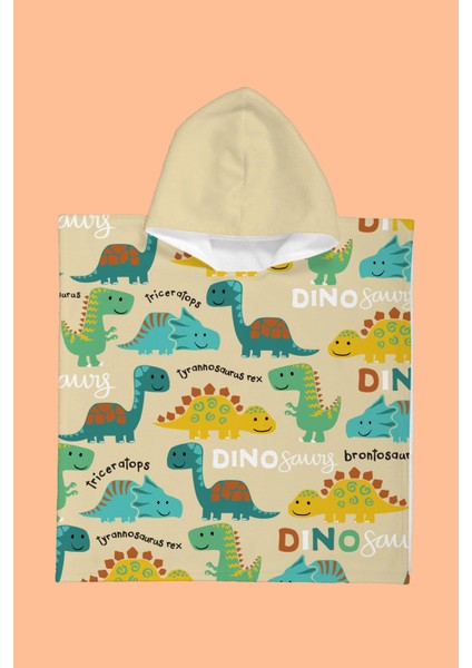 Rex Dino Çocuk Panço Plaj Havlusu