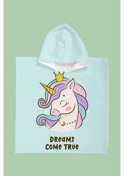 Dream Unicorn Çocuk Panço Plaj Havlusu