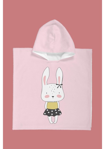 Skirted Bunny Çocuk Panço Plaj Havlusu