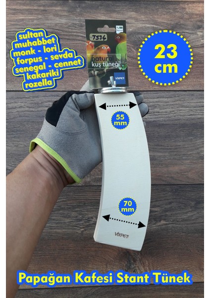 Venty 23 cm Stand Papağan Tüneği | Ahşap Stand | Sultan, Lori, Monk, Senegal, Konur, Muhabbet, Forpus, Sevda, Cennet - T534