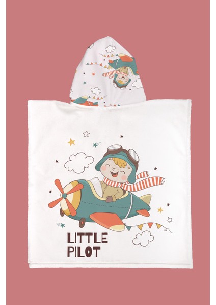Little Pilot Çocuk Panço Plaj Havlusu fiyatları