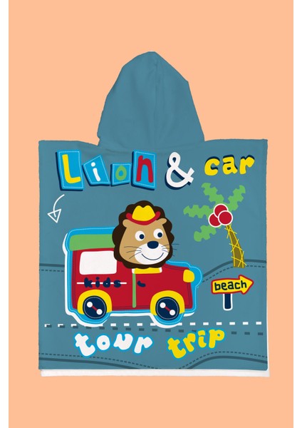 Nature Lion Çocuk Panço Plaj Havlusu fiyatları