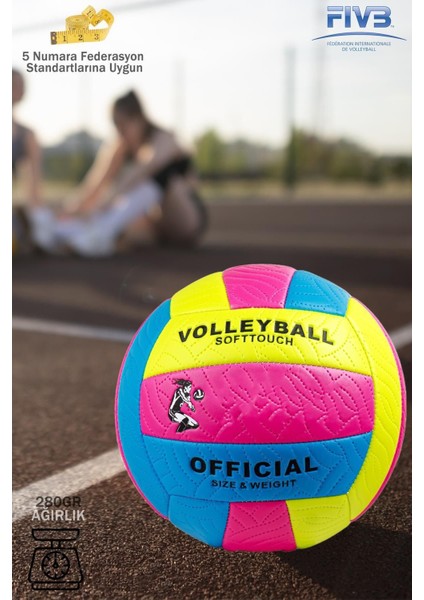 Kalite Yumuşak Yüzey Dikişli Soft Touch Voleybol Topu Iç ve Dış Mekan 5 No Çift Astar Eğitici Top modelleri