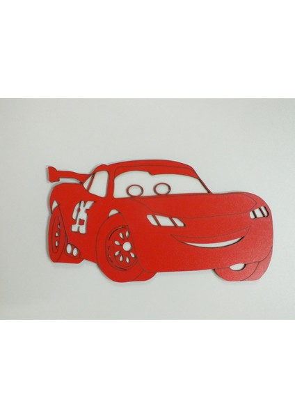 Ahşap Lazer Kesim Mdf Tablo Şimşek Mcqueen