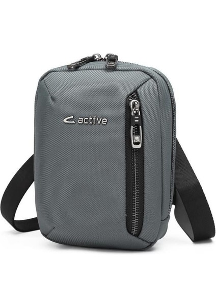 Erkek Küçük Omuz Çantası, Oxford Kumaş, Rahat ve Şık Tasarım, Gri Renk modelleri